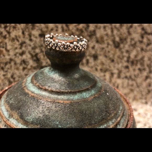 Flower sterling silver ring - Picture 3 of 4